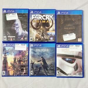 Lot of 6 PS4 RPG Game (Dark Souls 2, Kingdom Hearts, Shadow Of Mordor, Farcry)